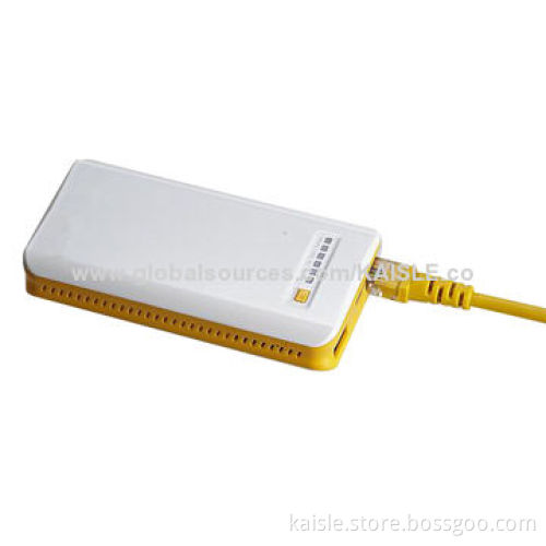 Mobile Power Bank/3G Router, 7,800mAh, 4 Levels Power Indicator, Wi-Fi Indicator